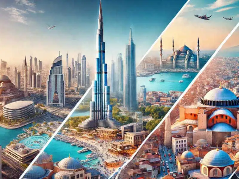 سفر به دبی بهتره یا استانبول ؟ اطلاعات کامل و هزینه ها
